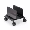 StarTech.com computertorenwagen, rolbare mobiele CPU-caddy op wielen (rollen), max. belasting 21 kg, verstelbare pc-behuizinghouder, desktopvloerstandaard, stalen dolly