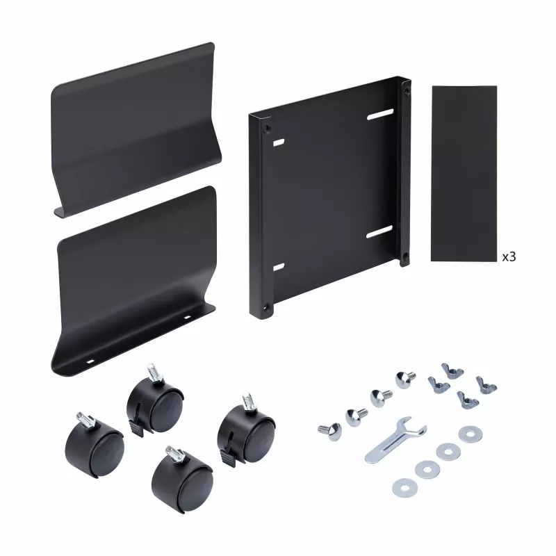 StarTech.com computertorenwagen, rolbare mobiele CPU-caddy op wielen (rollen), max. belasting 21 kg, verstelbare pc-behuizinghouder, desktopvloerstandaard, stalen dolly