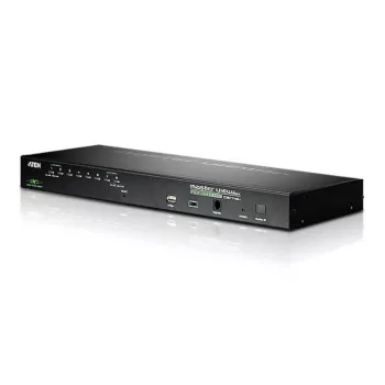 ATEN 8-poorts USB - PS/2 VGA KVM over IP-switch met USB-perifere poort