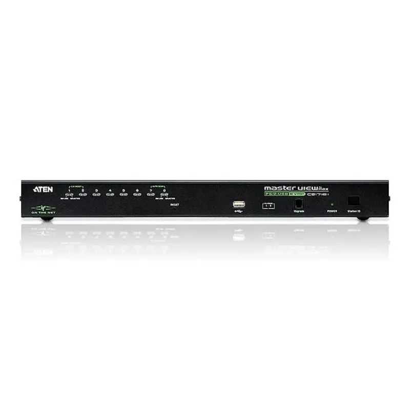 ATEN 8-poorts USB - PS/2 VGA KVM over IP-switch met USB-perifere poort