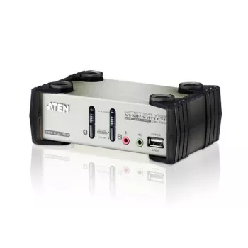 ATEN 2-poorts USB - PS/2 VGA KVM-switch met audio- & USB 2.0-hub (KVM-kabel meegeleverd)