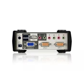 ATEN 2-poorts USB - PS/2 VGA KVM-switch met audio- & USB 2.0-hub (KVM-kabel meegeleverd)