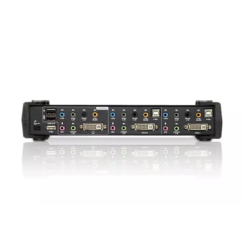 ATEN 2-poorts USB DVI Dual Link KVM-switch met audio & USB 2.0-hub (KVM-kabel inbegrepen)