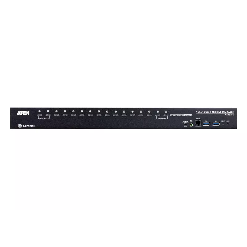 KVM-switch ATEN 16-poorts USB 3.0 4K HDMI CS18216-AT-G