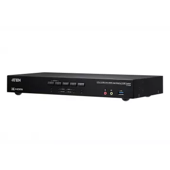 ATEN 4-poorts USB 3.0 4K HDMI Dual Display KVMP™-switch, 4096 x 2160 pixels, 4K Ultra HD, 4,42 W, zwart