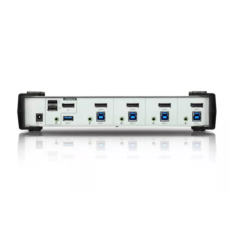 ATEN 4-poorts USB 3.1 Gen 1 DisplayPort 1.1 KVMP™-switch met luidspreker (KVM-kabel meegeleverd)