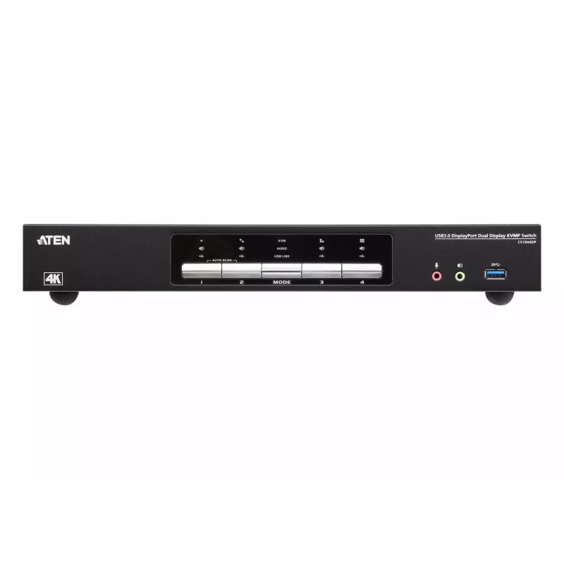 KVMP-switch ATEN 4P USB3.0 DisplayPORT Dual View