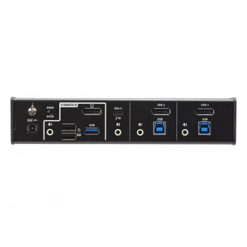 ATEN 3-poorts USB-C DisplayPort hybride KVMP™-switch, 4096 x 2160 pixels, 4K Ultra HD, 5,78 W, zwart