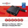 CLUB3D USB Type-C naar Ethernet + USB 3.0 + USB Type-C laad-mini-dock