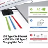 CLUB3D USB Type-C naar Ethernet + USB 3.0 + USB Type-C laad-mini-dock