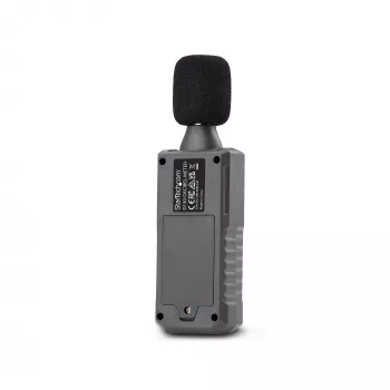 StarTech.com draagbare digitale geluidsniveaumeter met groot lcd, geluids-/decibelmeter voor serverruimte/kantoor, audiomonitor, 30-130 dBA bereik, nauwkeurige min-/max-waarden