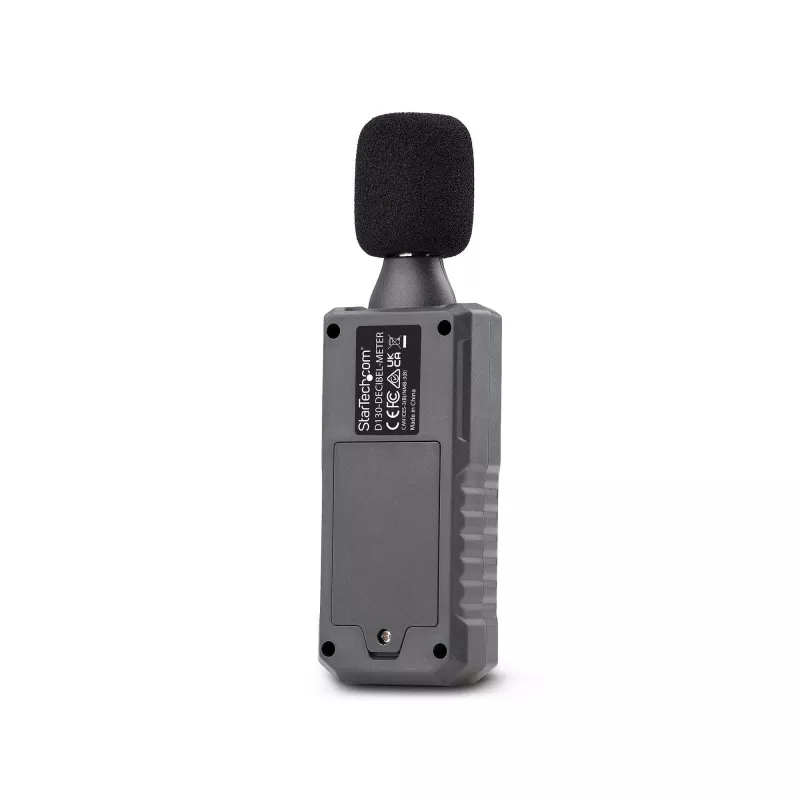 StarTech.com draagbare digitale geluidsniveaumeter met groot lcd, geluids-/decibelmeter voor serverruimte/kantoor, audiomonitor, 30-130 dBA bereik, nauwkeurige min-/max-waarden
