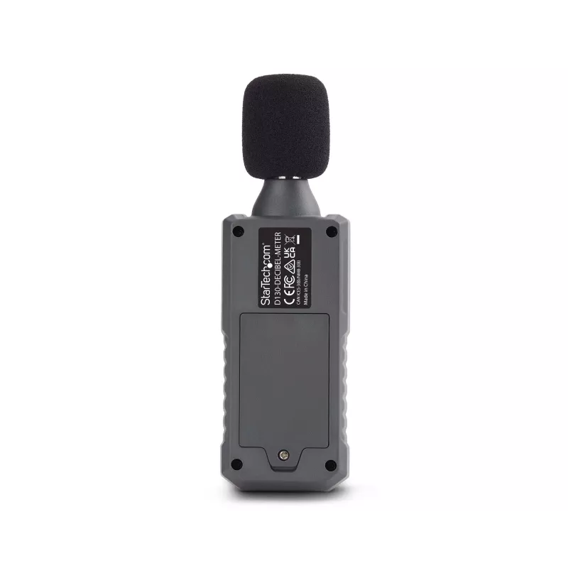 StarTech.com draagbare digitale geluidsniveaumeter met groot lcd, geluids-/decibelmeter voor serverruimte/kantoor, audiomonitor, 30-130 dBA bereik, nauwkeurige min-/max-waarden
