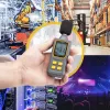 StarTech.com draagbare digitale geluidsniveaumeter met groot lcd, geluids-/decibelmeter voor serverruimte/kantoor, audiomonitor, 30-130 dBA bereik, nauwkeurige min-/max-waarden