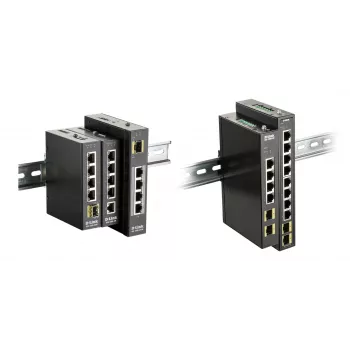 D-Link 8-poorts Gigabit industriële switch met 2 x 100/1000M SFP