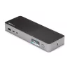StarTech.com universele laptop-dockingstation, hybride USB-C & USB-A dock, dual 4K DP & HDMI, 60W PD, Mac / Windows / Chrome OS, 4x USB 5Gbps hub, GbE