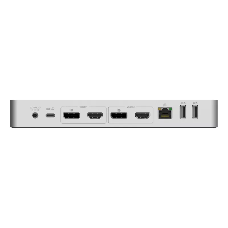 StarTech.com universele laptop-dockingstation, hybride USB-C & USB-A dock, dual 4K DP & HDMI, 60W PD, Mac / Windows / Chrome OS, 4x USB 5Gbps hub, GbE