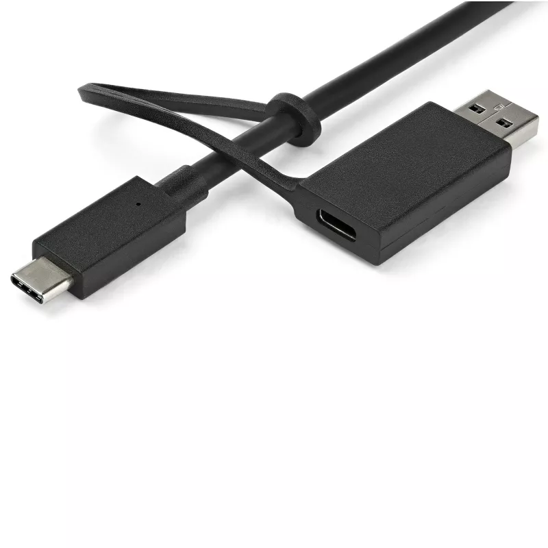 StarTech.com universele laptop-dockingstation, hybride USB-C & USB-A dock, dual 4K DP & HDMI, 60W PD, Mac / Windows / Chrome OS, 4x USB 5Gbps hub, GbE