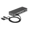 StarTech.com universele laptop-dockingstation, hybride USB-C & USB-A dock, dual 4K DP & HDMI, 60W PD, Mac / Windows / Chrome OS, 4x USB 5Gbps hub, GbE