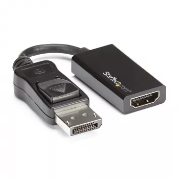 StarTech.com DisplayPort-naar-HDMI-adapter - 4K 60Hz actieve DP 1.4 naar HDMI 2.0 videoconverter - DP naar HDMI monitor/TV/display kabeladapter dongle - vergrendelbare DP-stekker