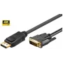 Microconnect DP-DVI-MM-100 Videokabel-adapter 1 m DisplayPort zwart