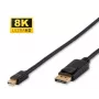 Microconnect DP-MMG-050MBV1.4 DisplayPort-kabel 0,5 m Mini DisplayPort zwart