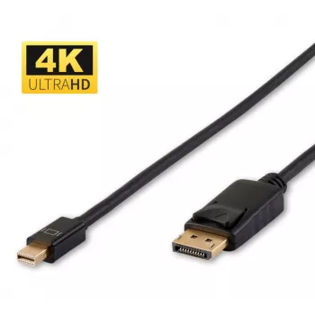 Microconnect DP-MMG-100MB DisplayPort-kabel 1 m Mini DisplayPort zwart