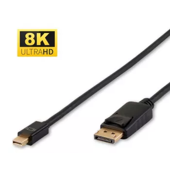 Microconnect DP-MMG-180MBV1.4 DisplayPort-kabel 2 m Mini DisplayPort zwart