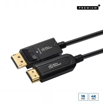 Microconnect DP-MMG-2500V1.4OP DisplayPort-kabel 25 m zwart