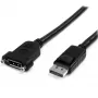 StarTech.com 1 m Panel Mount DisplayPort-kabel – 4K x 2K – DisplayPort 1.2 verlengkabel stekker naar bus – DP-videoverlengkabel met Panel Mount DP-aansluiting – DP-monitorkabel