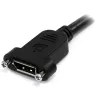 StarTech.com 1 m Panel Mount DisplayPort-kabel – 4K x 2K – DisplayPort 1.2 verlengkabel stekker naar bus – DP-videoverlengkabel met Panel Mount DP-aansluiting – DP-monitorkabel