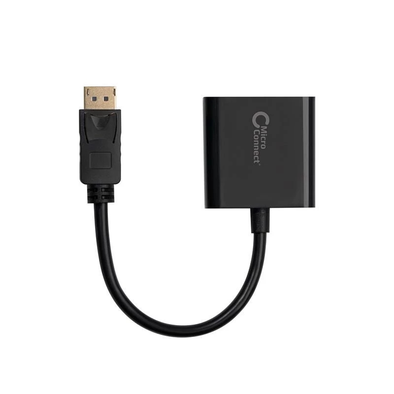 Microconnect DPVGA15CM Videokabel-adapter 0,15 m DisplayPort VGA (D-Sub) zwart