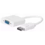 Microconnect DPVGA15CMW Videokabel-adapter 0,15 m VGA (D-Sub) DisplayPort wit