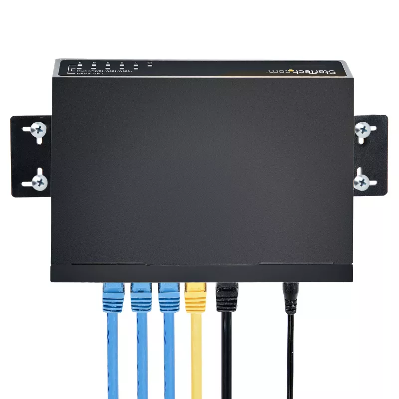 StarTech.com unmanaged 2.5G switch – 5-poorts gigabit switch – 2.5GBASE-T unmanaged ethernet switch – ethernet splitter – DIN-rail- of wandmontage – multi-gigabit – auto-MDIX – 9K jumbo