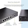 StarTech.com unmanaged 2.5G switch – 5-poorts gigabit switch – 2.5GBASE-T unmanaged ethernet switch – ethernet splitter – DIN-rail- of wandmontage – multi-gigabit – auto-MDIX – 9K jumbo