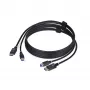 StarTech.com 6ft (1,8 m) DisplayPort en USB 5 Gbit/s KVM-kabel, 4K 60 Hz, universeel compatibele DP 1.2/USB 3.0 combikabel voor KVM-switches