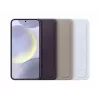 Cover Samsung Galaxy S24+ lichtblauw monochromatisch tafelstandaard