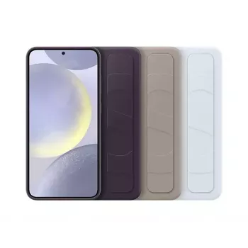 Cover Samsung Galaxy S24+ lichtblauw monochromatisch tafelstandaard