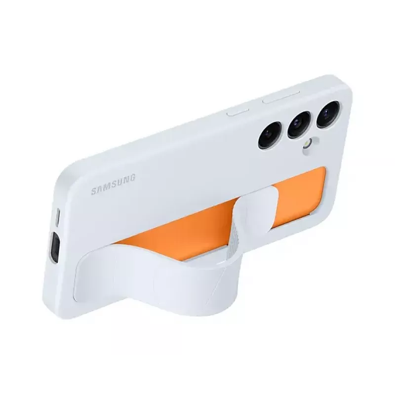 Cover Samsung Galaxy S24+ lichtblauw monochromatisch tafelstandaard