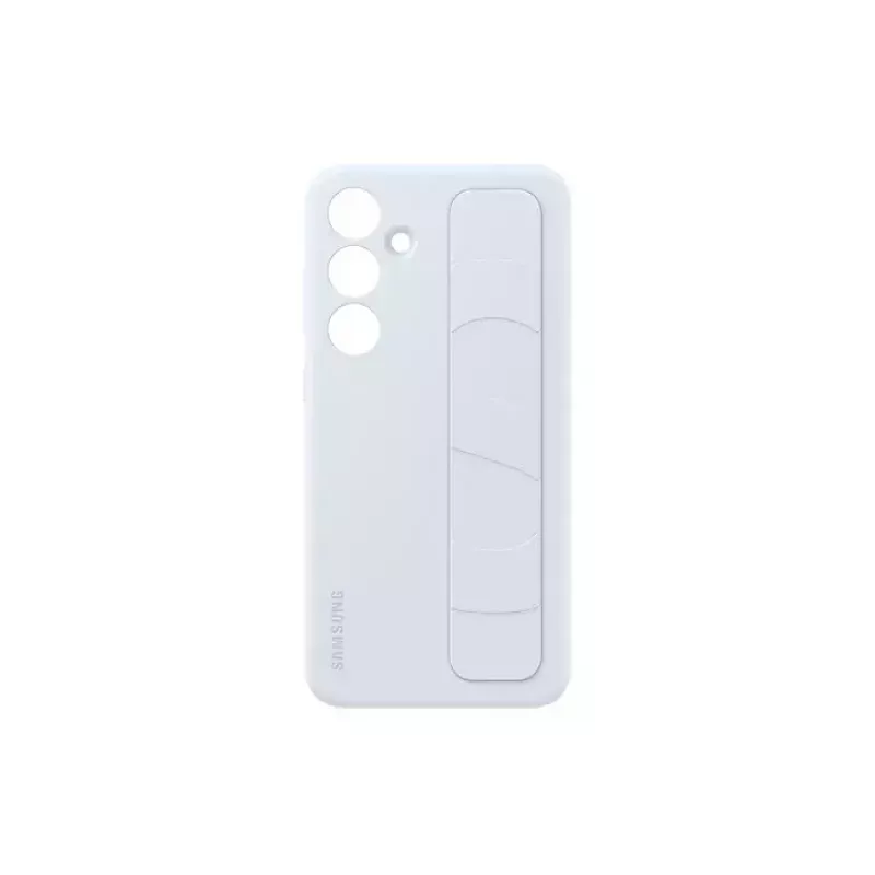 Cover Samsung Galaxy S24+ lichtblauw monochromatisch tafelstandaard