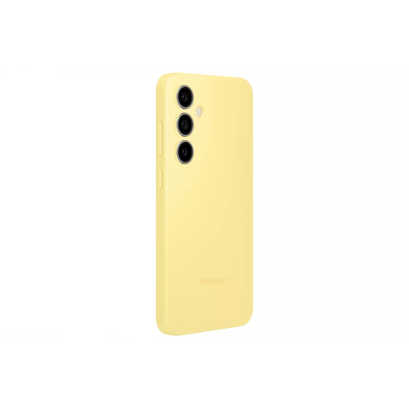 Cover Samsung Galaxy S24 FE silicone case monochromatisch geel