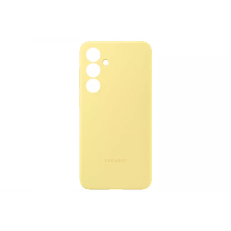 Cover Samsung Galaxy S24 FE silicone case monochromatisch geel