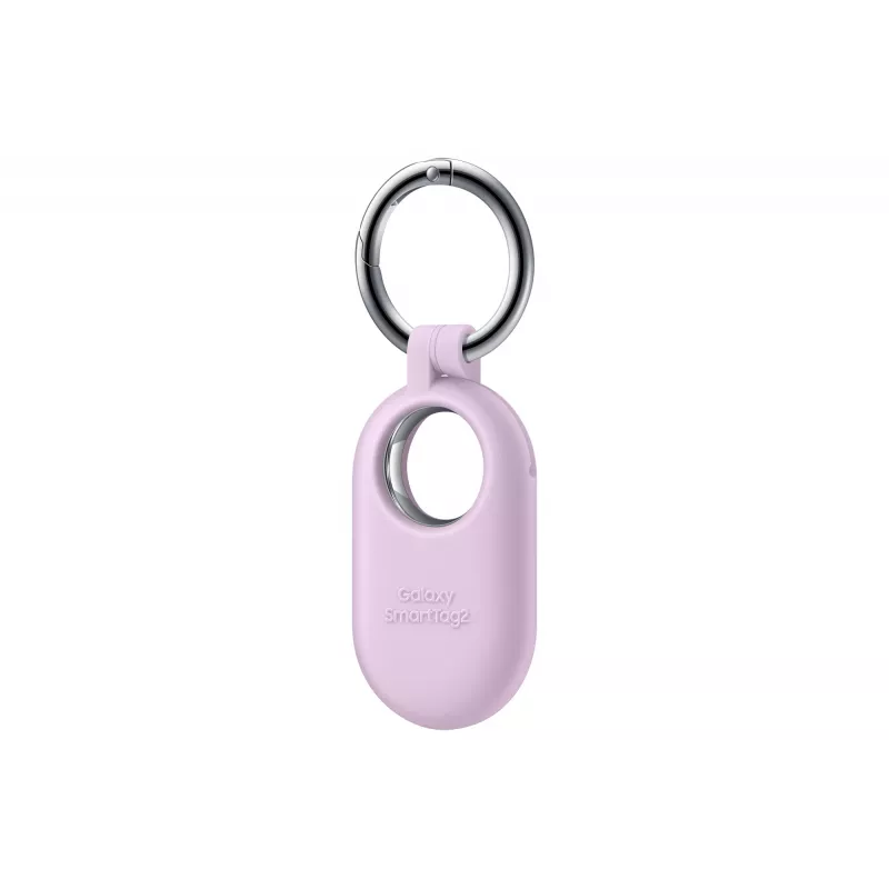 Samsung siliconen hoesje met karabijnhaak voor Galaxy SmartTag2, lavendel, EF-PT560CVEGWW