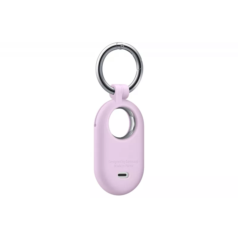 Samsung siliconen hoesje met karabijnhaak voor Galaxy SmartTag2, lavendel, EF-PT560CVEGWW