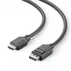 DisplayPort-naar-HDMI-kabel ALOGIC EL2DPHD-02 2m hoogwaardige video-audio-overdracht