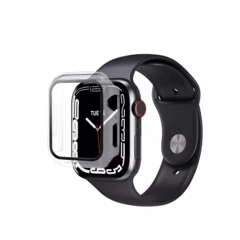 eSTUFF Titan Shield Full Body displayschermbescherming voor Apple Watch Series 9/8/7 45 mm – transparant