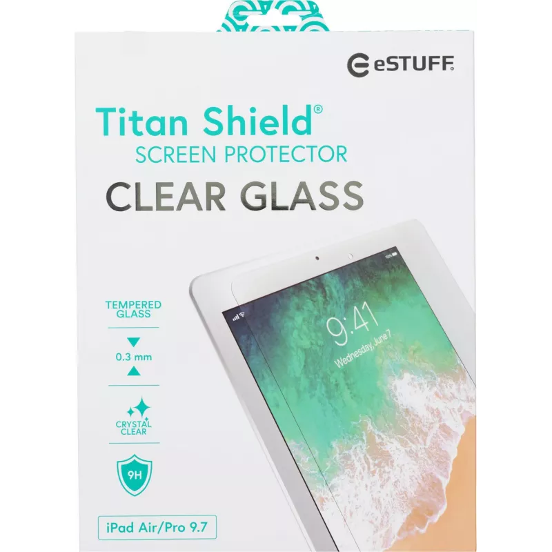 eSTUFF displayschermfolie voor iPad 9,7 inch alle modellen – transparant