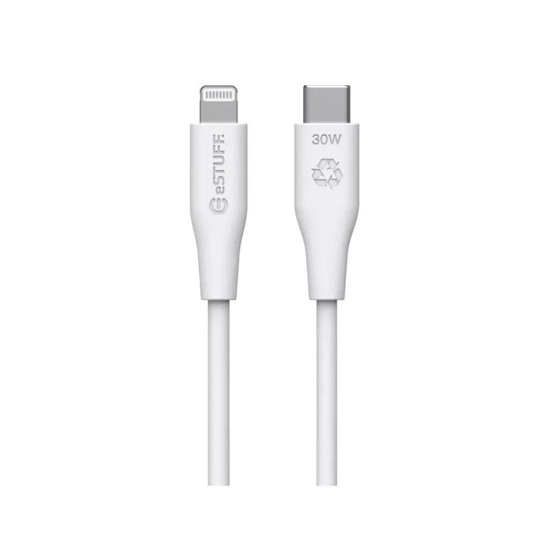 Lightning-kabel eSTUFF ES602270 3m USB-C 2,4A wit