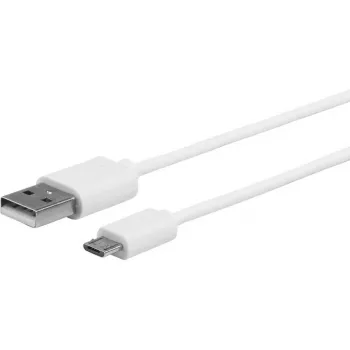 eSTUFF ES603007 USB-kabel USB 2.0 1 m USB-A naar Micro-USB-B wit