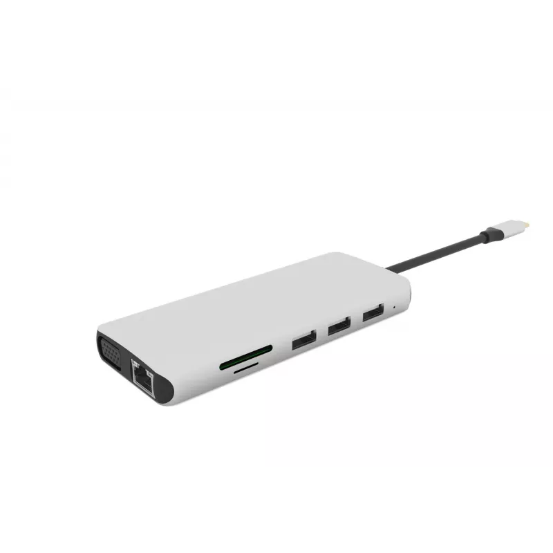eSTUFF ES623009 interface-hub USB 3.2 Gen 1 (3.1 Gen 1) Type-C 5000 Mbit/s grijs